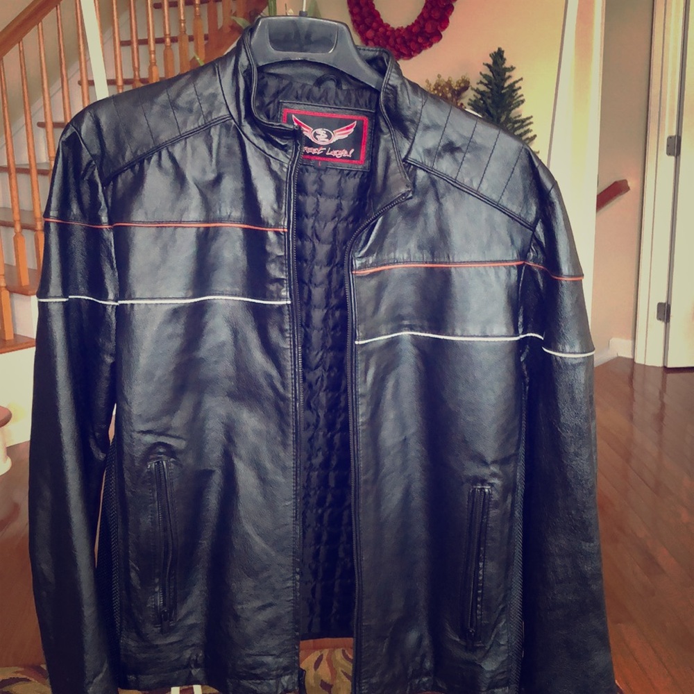 Genuine Leather Motorcycle Jacket